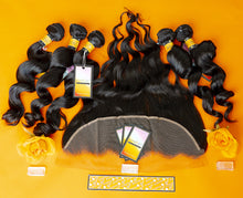 Load image into Gallery viewer, Malaysian 5 Bundles + 13x4 Lace Frontal Deals - Loose Wave
