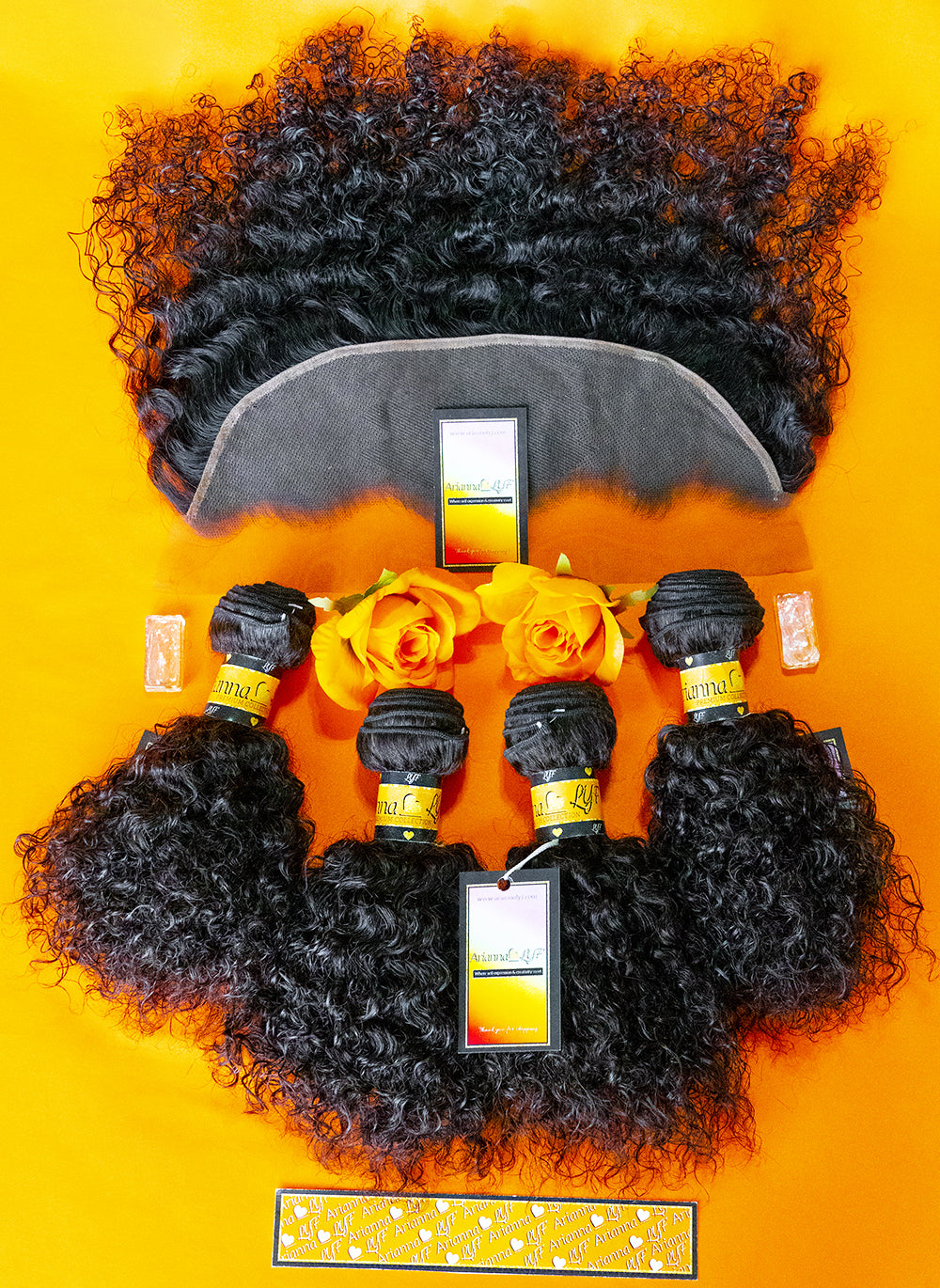 Malaysian 4 Bundles + 13x4 Lace Frontal Deals - Kinky Curly
