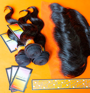 Malaysian 3 Bundles + 13x4 Lace Frontal Deals - Body Wave