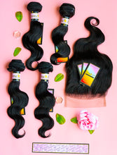 Load image into Gallery viewer, Peruvian Mink 4 Bundles + 6x6 Closure Deals (Light Brown Lace) - Body Wave