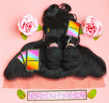 Load image into Gallery viewer, Peruvian Mink 4 Bundles + 13x4 Lace Frontal Deals (Light Brown Lace) - Body Wave