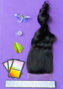 RAW 4x4 Lace Closures (Light Brown Lace) - Loose Wave