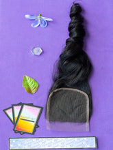 Load image into Gallery viewer, RAW 4x4 Lace Closures (Light Brown Lace) - Loose Wave
