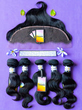 Load image into Gallery viewer, RAW 5 Bundles + 13x4 Frontal Deals (Light Brown Lace) - Body Wave