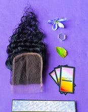 Load image into Gallery viewer, RAW 4x4 Lace Closures (Light Brown Lace) - Deep Wave