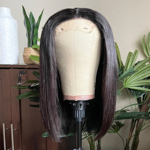 Transparent Lace Closure Bob Wig - Straight